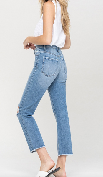 Mandy Highrise Slim Crop Straight