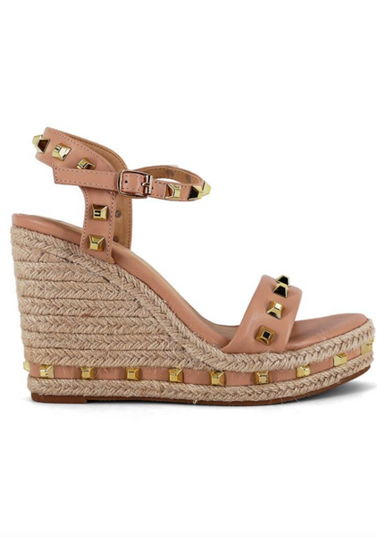 Jenna Studded High Wedge