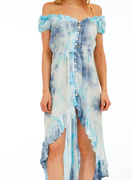 Riviera Off The Shoulder Maxi Dress