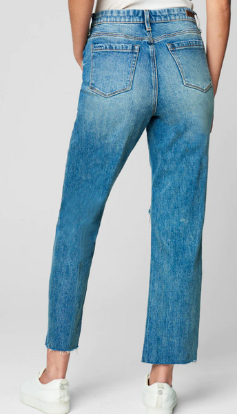 Jazz Distressed Straight Leg Jeans