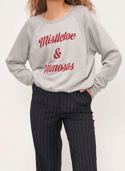 Mistletoe and Mimosas Red Graphic Sweatshirt - SALE – Ivy & Olive Boutique