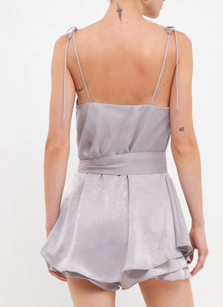 Kenna Tie Waist Romper/Dress