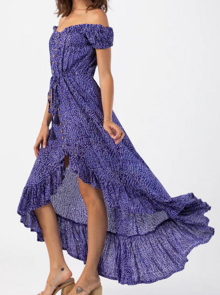 Riviera Off Shoulder Maxi Dress