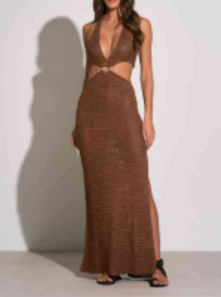 Capri Cut Out Crochet Maxi Dress