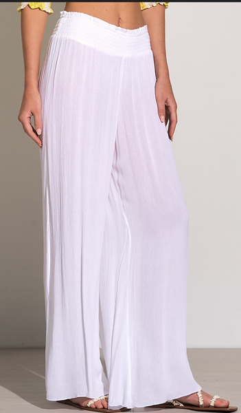 Cabo Side Slit Smock Pant/Crop Top Set