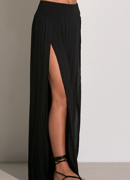 Cabo Side Slit Smock Waist Band
