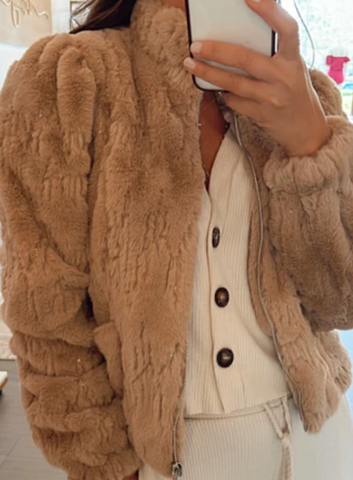 Foxy Fur Sequin Jacket