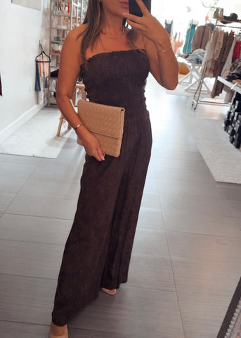 Moana Strapless Smock Jumpsuit