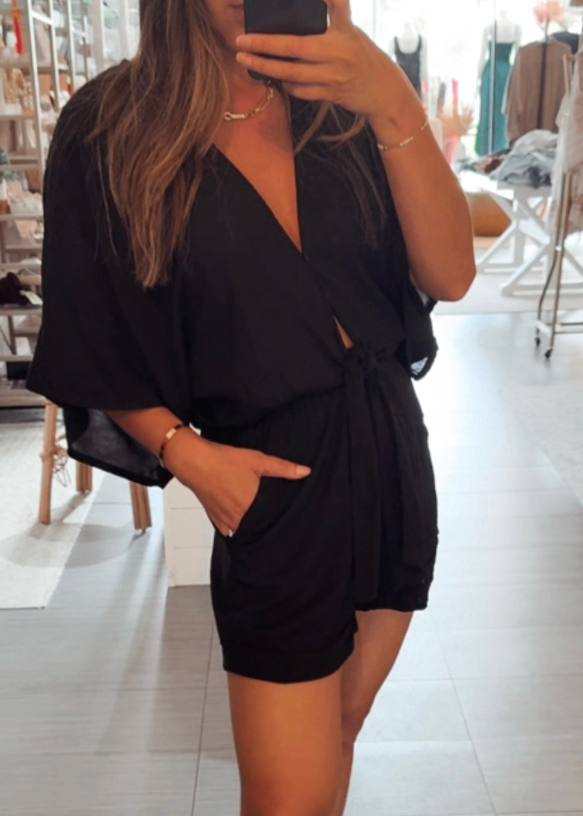 Isla  Tie Front Romper
