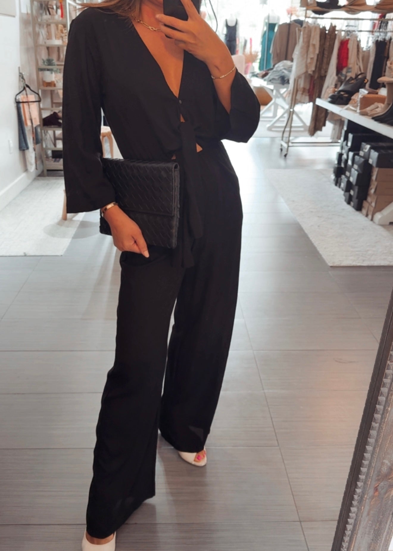 Isla Tie Front Jumpsuit