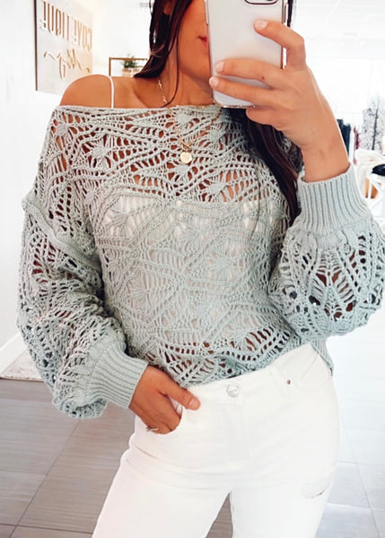 Jacob Crochet Knit Sweater
