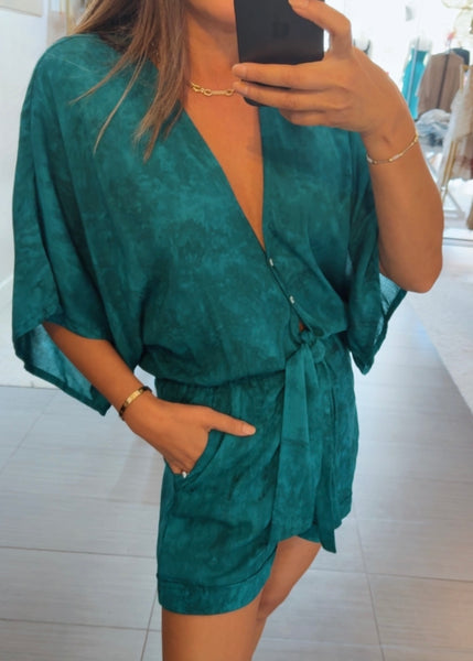 Isla  Tie Front Romper