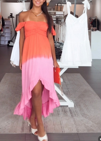 Brooklyn Off Shoulder Smock Dress