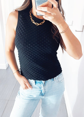 Beatrice Bubble Knit Tank