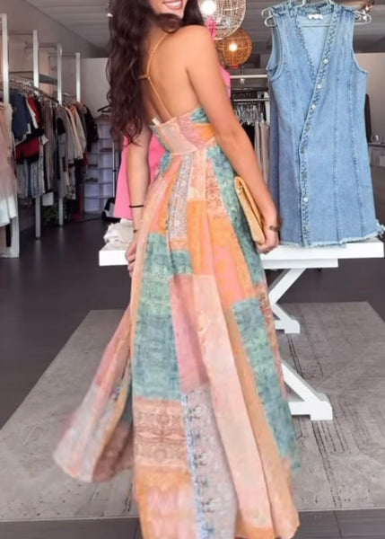 Olivia Print Maxi Dress