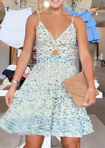 Taylor Twist Front Print Dress
