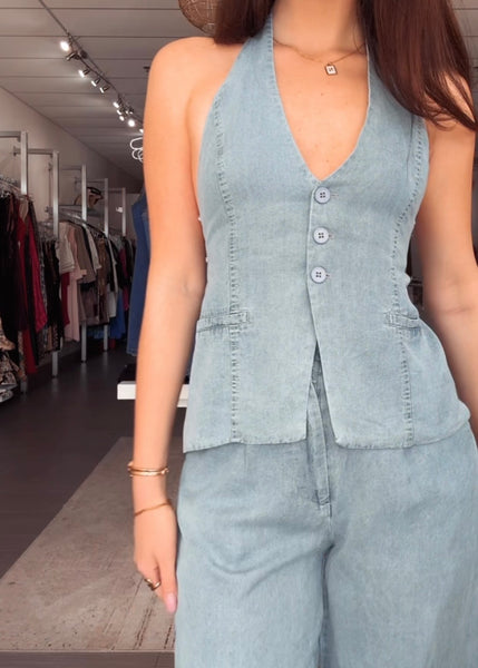 Cassie Tencel Vést/Pants Set