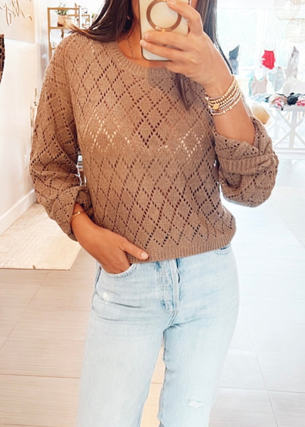 Makenna Open Knit Sweater