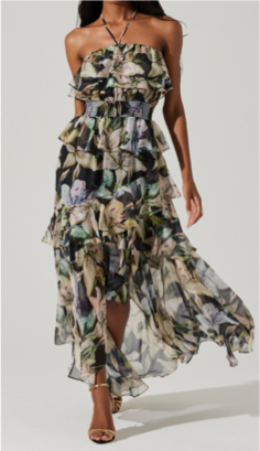 Mila Enchanting Floral Maxi Dress