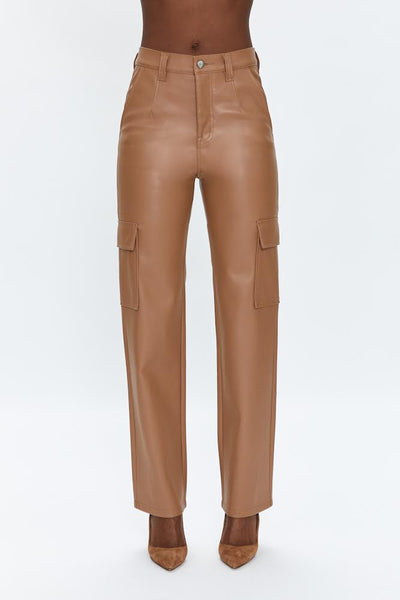 Cassie  High Rise Faux Leather Pants