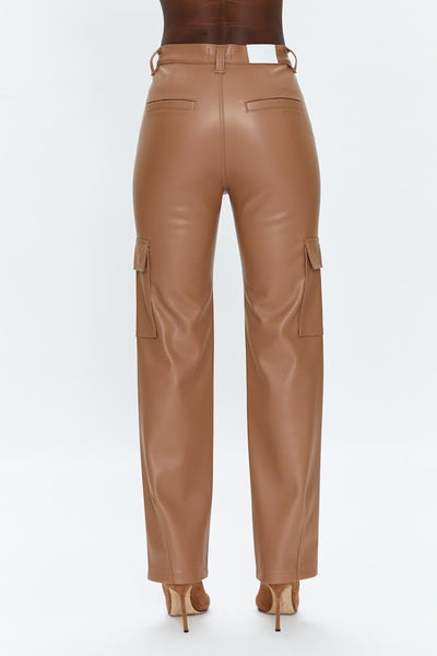 Cassie  High Rise Faux Leather Pants