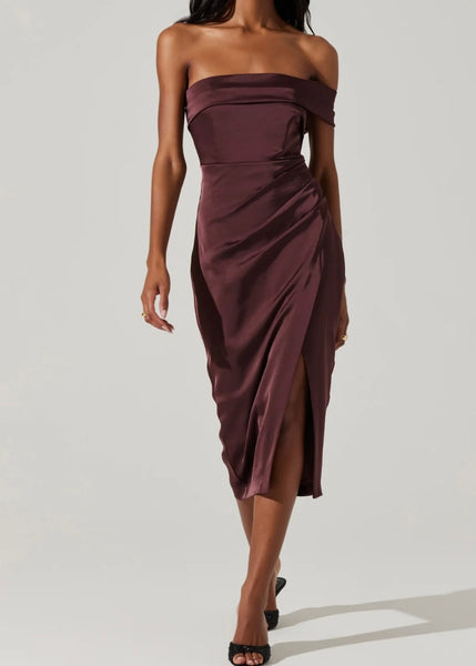 Gwen Off Shoulder Midi Dress