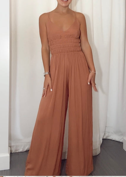 Opal Smock Waist Jumpsuit