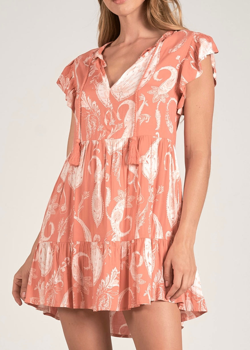 Corrine Paisley Shift Dress