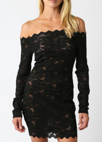 Becca Lace Off Shoulder Dress