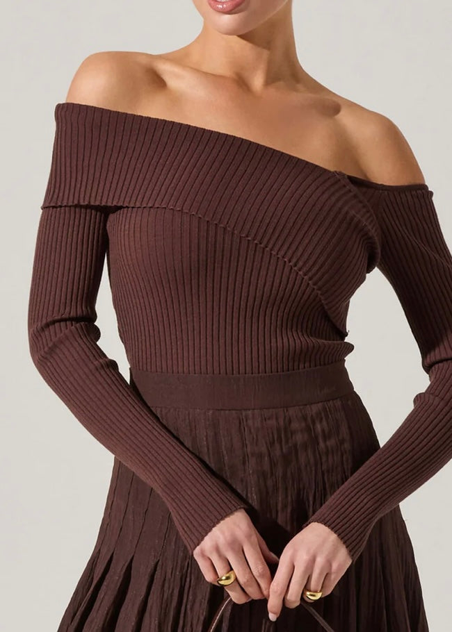 Danielle Shoulder Cutout Sweater