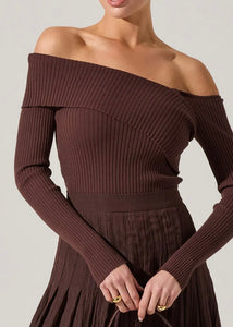 Danielle Shoulder Cutout Sweater