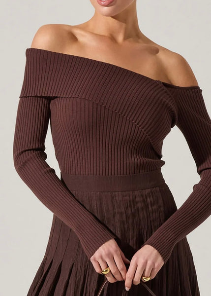 Danielle Shoulder Cutout Sweater