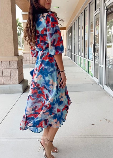 Vivienne Floral Wrap Dress