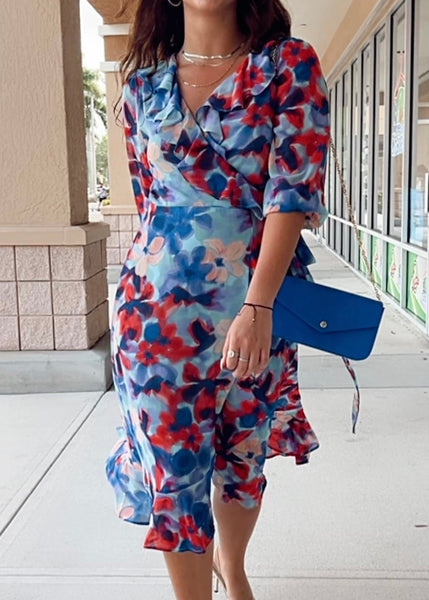 Vivienne Floral Wrap Dress