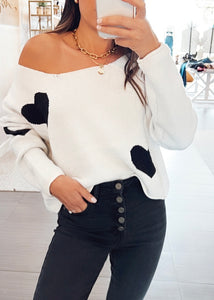 Marla Scattered Heart Sweater