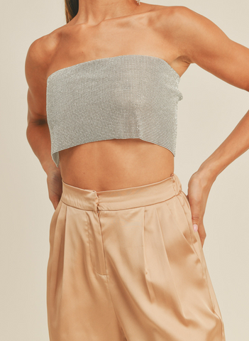Diamond Bandeau Crop Top