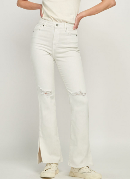 Sam Slide Slit Boot Cut Jeans