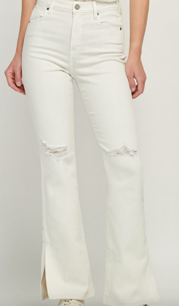 Sam Slide Slit Boot Cut Jeans