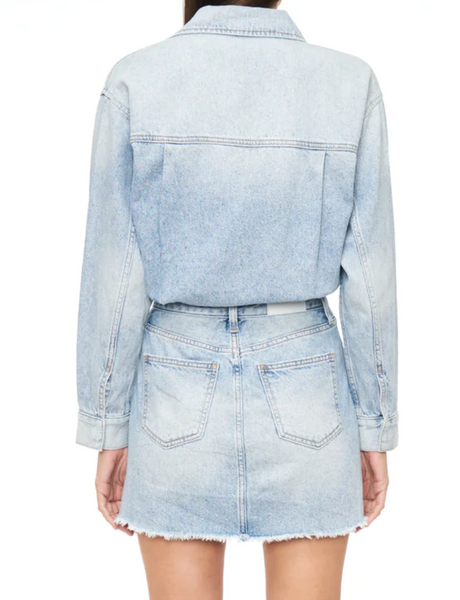 Nina Utility Long Sleeve Denim Dress