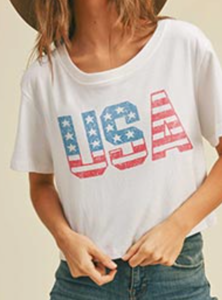 Usa Star Graphic Tee