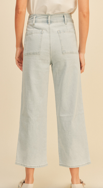Camden Cropped Button Fly Jeans