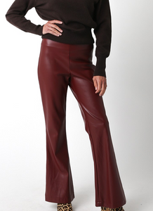 Bianca Flare Faux Leather Pants