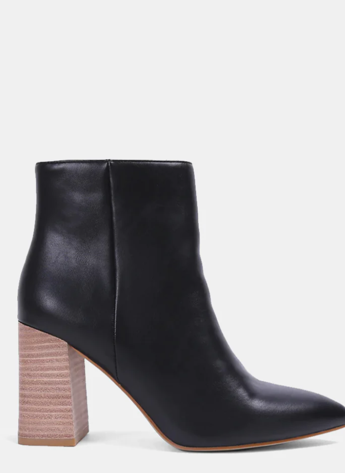 Jordyn Wooden Heel Booties