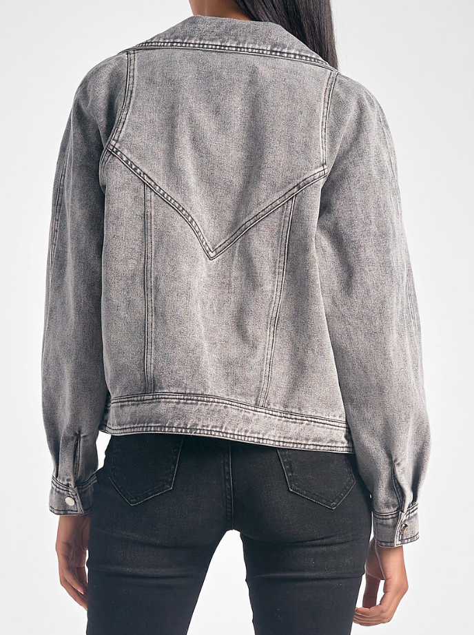 Dally Double Breasted Denim Jacket Dally Double Breasted Denim Jacket