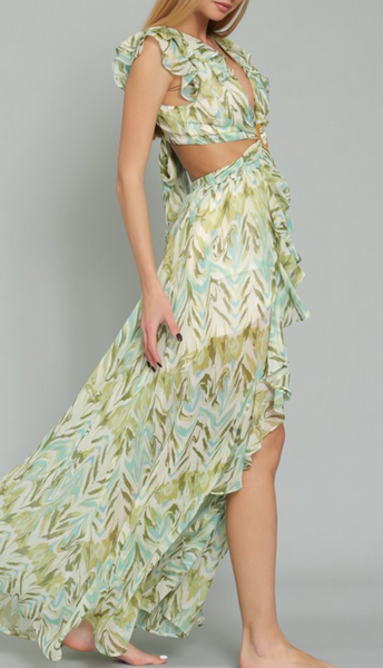 Hollie Cutout Ruffle Dress