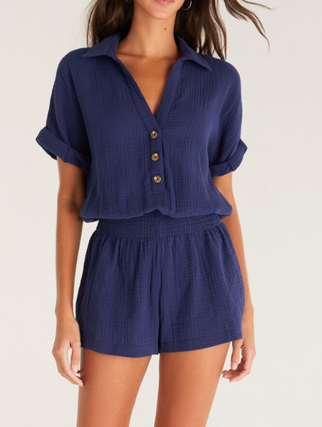 Sunrise Gauze Romper