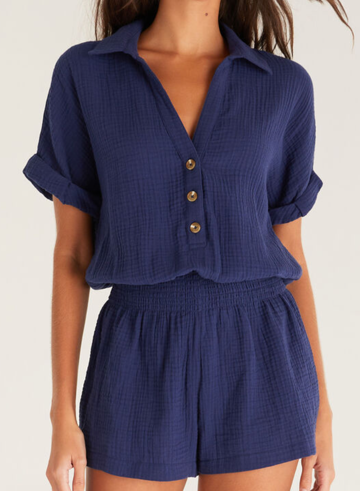 Sunrise Gauze Romper