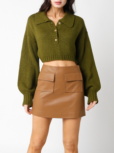 Madison Faux Leather Mini Skirt