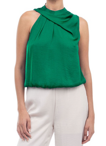 Penny Pleated Shoulder Top