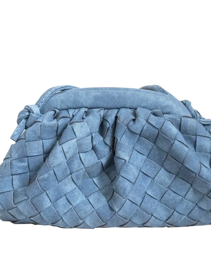 Mini Denim Woven Bag